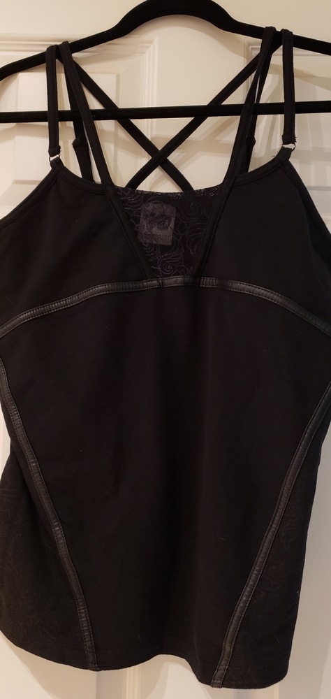 1X Harley Davidson strapy tank top. Black